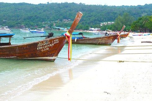 longtail boats - 2 - phi phi